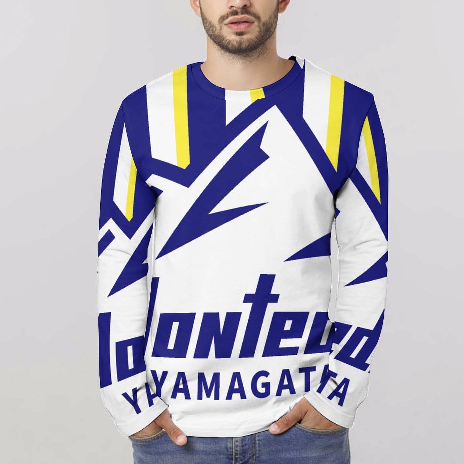 Amazon.co.jp: モンテディオ山形 メンズ 長袖 Tシャツ ファッション